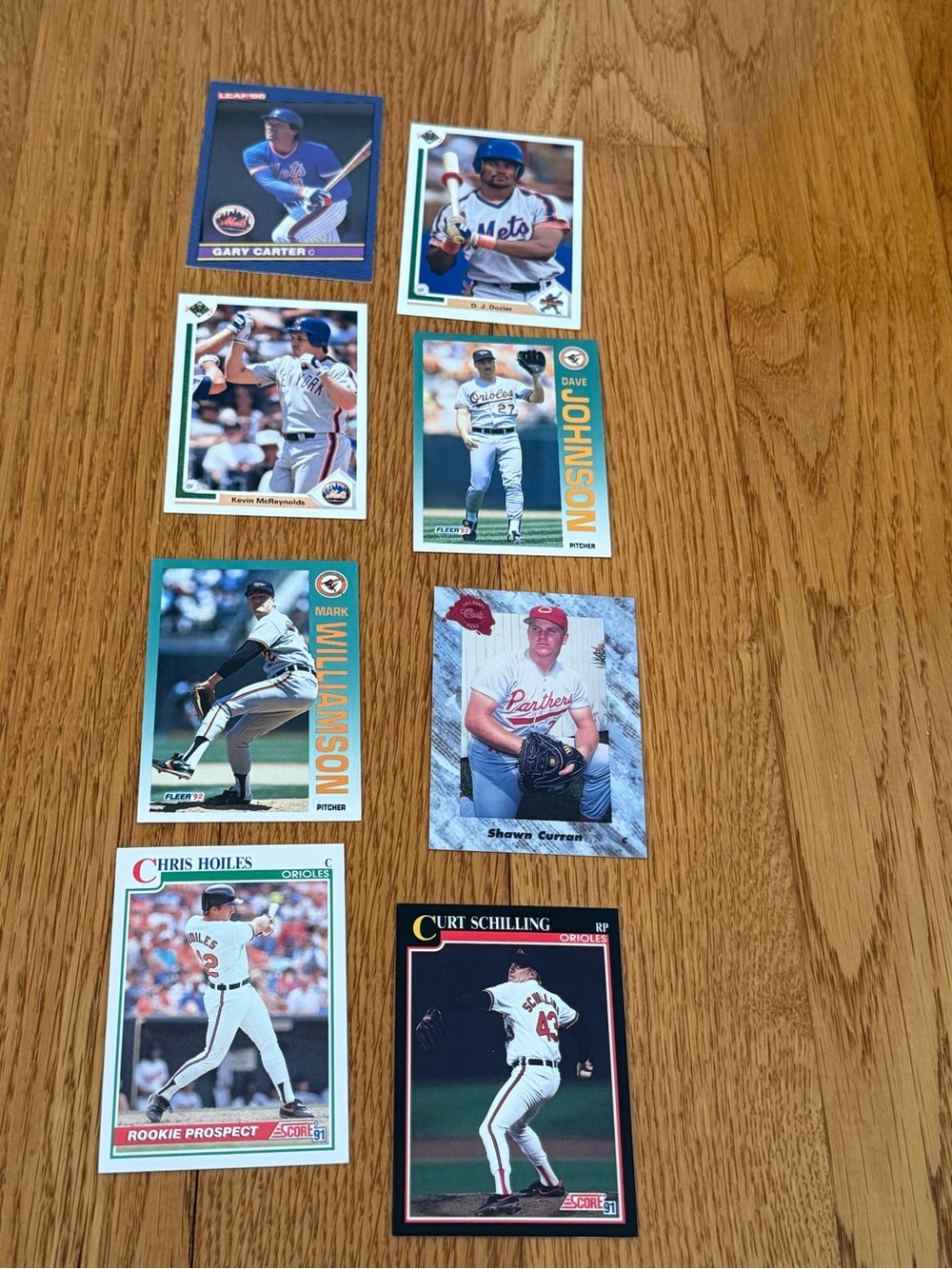Lot Of MLB Baseball Cards 1985 1992 Mets Orioles - Picture 2 of 2